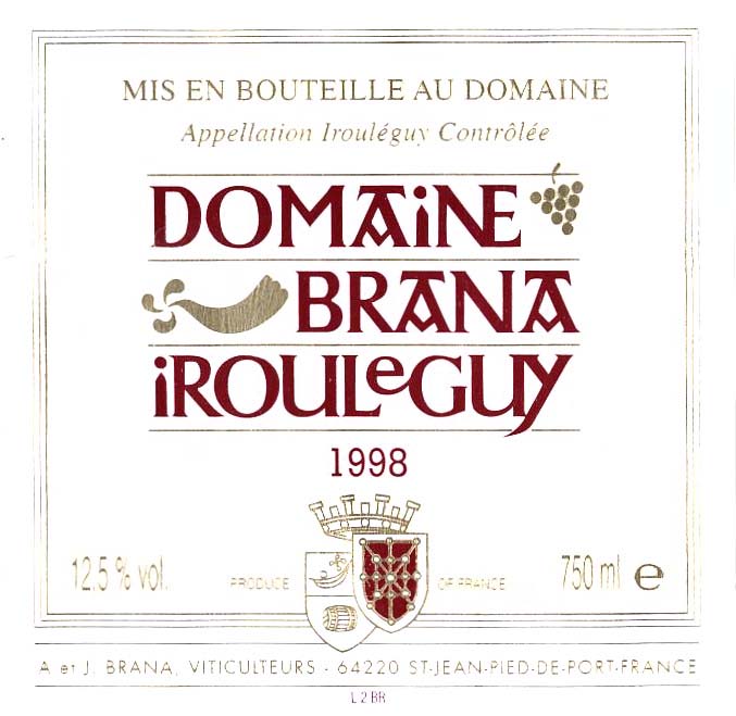 Irouleguy-Dom Brana 1998.jpg